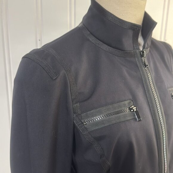 Carlisle Women's Black Moto Tailored Jacket size 4 - Picture 5 of 11